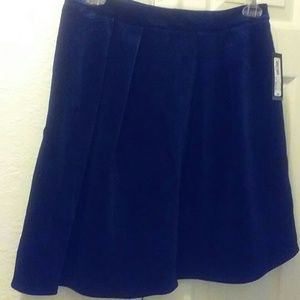 Blue Velvet Skirt